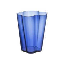 Iittala Vases | Vase Aalto Verre Bleu / 21 X 21 X H 24 Cm - Alvar Aalto, 1936 - Iittala