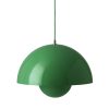 &tradition Suspensions | Suspension Flowerpot Vp7 Metal Vert / O 37 Cm - By Verner Panton, 1969 - &Tradition