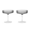 Ferm Living Verres | Coupe A Champagne Ripple Verre / Set De 2 - Verre Strie - Ferm Living