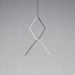 Flos Suspensions | Suspension Arrangements 2 Led Metal / 2 Elements - H 90 X L 100 Cm - Flos