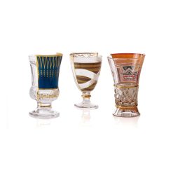 Seletti Verres | Verre A Cocktail Hybrid - Pannotia Verre / Set De 3 - 330 Ml / H 15 Cm - Seletti