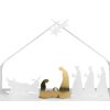 Alessi Decorations De Noel | Creche Bark Crib Metal Blanc / H 10 Cm - Alessi