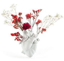 Seletti Vases | Vase Love In Bloom Ceramique Blanc / H 25 Cm - Marcantonio, 2018 - Seletti