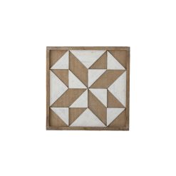 Bloomingville Objets Deco Et Cadres-Photos | Decoration Murale Normi Bois Naturel / L 30,5 X H 30,5 Cm - Effet 3D - Bloomingville