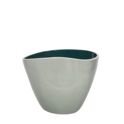 Maison Sarah Lavoine Vases | Vase Double Jeu Ceramique Bleu Vert / Small - H 21 Cm - Maison Sarah Lavoine