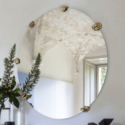 Mogg Miroirs | Miroir Selfie Or Metal / Rond - O 130 Cm - Mogg