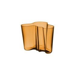 Iittala Vases | Vase Aalto Verre Orange / 20 X 20 X H 16 Cm - Alvar Aalto, 1936 - Iittala