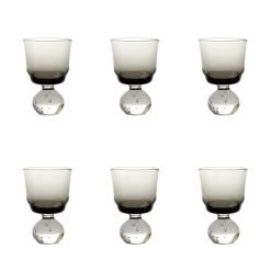 Serax Verres | Verre A Vin Eternal Snow S Verre Gris / Set De 6 - O 6,3 X H 9,5 Cm - Serax