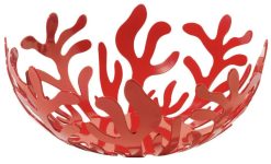 Alessi Corbeilles, Centres De Table | Corbeille Mediterraneo Metal Rouge / O 21 Cm - Emma Silvestris, 2004 - Alessi