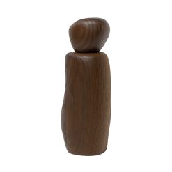 Ferm Living Sel, Poivre Et Huile | Moulin A Epices Pebble Bois Naturel / Frene Fsc - O 7,6 X H 18,8 Cm - Ferm Living