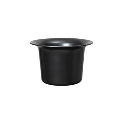 Ferm Living Pots Et Plantes | Cache-Pot Spun Low Metal Noir / O 37 X H 24 Cm - Ferm Living