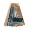 Ethimo Deco Textile | Coussin Tissu Bleu / Matelas O 270 Cm - Pour Canape Rond Hut - Ethimo