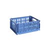 Hay Kids | Panier Colour Crate Plastique Bleu Medium / 26,5 X 34,5 Cm - Recycle - Hay