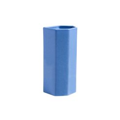 & klevering Vases | Vase Brutal Ceramique Bleu / 13 X 11.5 X H 28 Cm - & Klevering