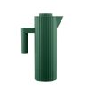 Alessi Carafes Et Decanteurs | Pichet Isotherme Plisse Plastique Vert / 1 L - Resine Thermoplastique - Alessi