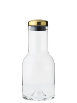 Audo Copenhagen Carafes Et Decanteurs | Carafe Bottle Verre Or Metal / 0,5 L - Bouchon Laiton - Audo Copenhagen