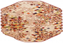 Nanimarquina Deco Textile | Tapis Losanges Tissu Multicolore / 165 X 245 Cm - Nanimarquina