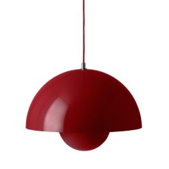 &tradition Suspensions | Suspension Flowerpot Vp7 Metal Rouge / O 37 Cm - By Verner Panton, 1968 - &Tradition