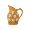 Bloomingville Carafes Et Decanteurs | Carafe Lili Ceramique Orange / 1,5L - Peint Main - Bloomingville