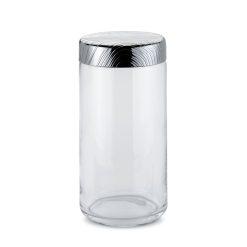 Alessi Boites Et Conservation | Bocal Hermetique Veneer Metal Verre Transparent / 150 Cl - Alessi