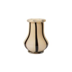 Ferm Living Vases | Vase Riban Medium Verre Beige / O 14 X H 19 Cm - Fait Main - Ferm Living