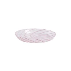 Hay Saladiers, Coupes Et Bols | Assiette A Mignardises Spin Verre Rose Transparent / Set De 2 - Hay