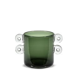 Serax Vases | Vase Wind & Fire Verre Vert / O 17,5 X H 18 Cm - Serax