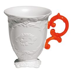 Seletti Tasses Et Mugs | Mug I-Mug Ceramique Orange Blanc - Seletti