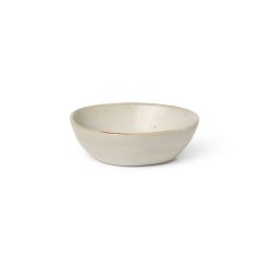 Ferm Living Saladiers, Coupes Et Bols | Coupelle Flow Ceramique Blanc / O 9 X H 2.5 Cm - Ferm Living