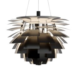 Louis Poulsen Suspensions | Suspension Ph Artichoke Metal Noir / O 84 Cm - Poul Henningsen, 1958 - Louis Poulsen