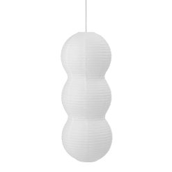 Normann Copenhagen Suspensions | Abat-Jour Puff Multitude Papier Blanc / Papier De Riz - O 23 X H 60 Cm - Normann Copenhagen