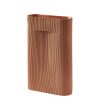 Muuto Vases | Vase Ridge Large Ceramique Marron / H 48 Cm - Terre Cuite - Muuto