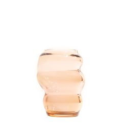 Fundamental Berlin Vases | Vase Muse Small Verre Rose Orange / Cristal De Boheme - O 8 X H 13 Cm - Fundamental Berlin