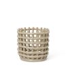 Ferm Living Corbeilles, Centres De Table | Corbeille Ceramic Small Ceramique Beige / O 16 X H 14,5 Cm - Fait Main - Ferm Living