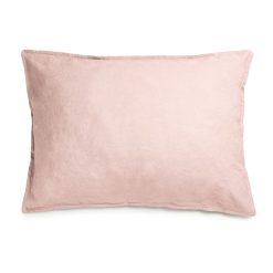 Au Printemps Paris Linge De Lit | Taie D'Oreiller 50 X 70 Cm Tissu Rose / Lin Lave - Au Printemps Paris