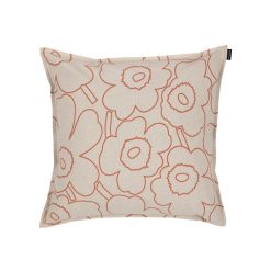 Marimekko Deco Textile | Housse De Coussin Pieni Piirto Unikko Tissu Beige / 50 X 50 Cm - Marimekko