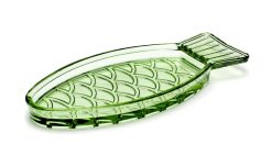 Serax Plateaux Et Plats De Service | Plat Fish & Fish Verre Vert Poisson / Small - 23 X 10 Cm - Serax