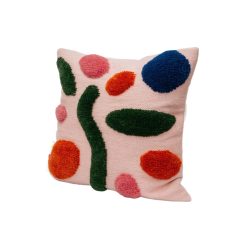 COLORTHERAPIS Deco Textile | Coussin Love Me & Love Me Not / 45 X 45 Cm - Laine Tissee Main - Colortherapis