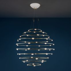 Catellani & Smith Suspensions | Suspension Petits Bijoux 56 Or Metal / Led - O 120 Cm - Catellani & Smith