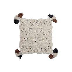 Bloomingville Deco Textile | Coussin Finja Tissu Beige Blanc / 45 X 45 Cm - Bloomingville