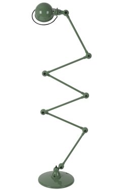 JieldÉ Lampadaires | Lampadaire Loft Zigzag Metal Vert / 6 Bras - H Max 240 Cm - Jielde