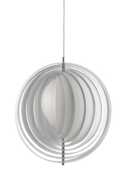 Verpan Suspensions | Suspension Moon Metal Blanc / O 34 Cm - Panton 1960 - Verpan