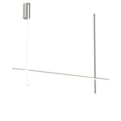 Flos Plafonniers | Plafonnier Coordinates C2 Gris Argent Metal Led / L 176 X H 137 Cm - Flos