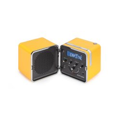 Brionvega High Tech | Radio Portable Radio.Cubo 50 Plastique Jaune / Enceinte Bluetooth - 1964 - Brionvega