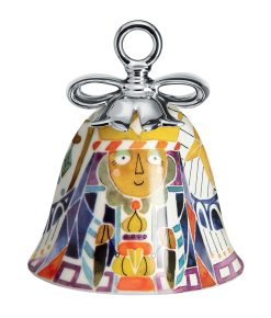 Alessi Decorations De Noel | Boule De Noel Holy Family Ceramique / Cloche Balthazar - Peint Main - Alessi