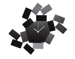 Alessi Horloges | Horloge Murale La Stanza Dello Scirocco Metal Noir / L 46 X H 33,5 Cm - Alessi