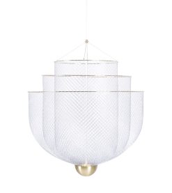 Moooi Suspensions | Suspension Meshmatics Small Led Or Argent Metal / O 58 Cm - Grillage - Moooi