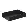 Ferm Living Accessoires De Bureau | Corbeille A Courrier Bois Noir Empilable / A4 - Bois - Ferm Living