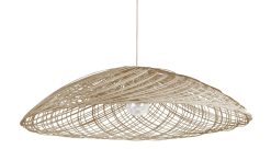 Forestier Suspensions | Suspension Satelise M Fibre Vegetale Bois Naturel / Rotin - O 60 Cm - Forestier