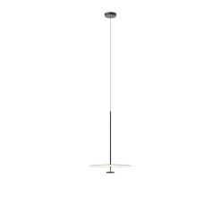 Vibia Suspensions | Suspension Flat Led Metal / O 55 Cm - 2 Disques / Dimming 1-10V Poussoir - Vibia